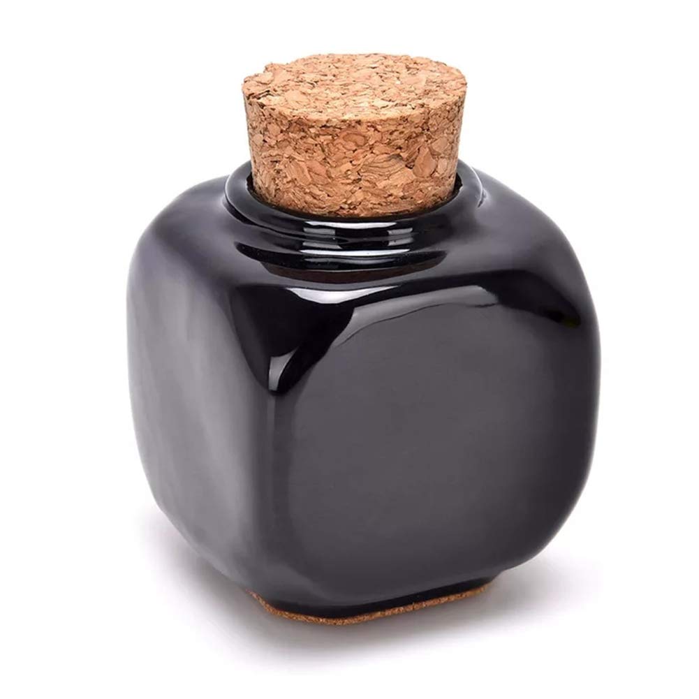 Porcelain Material Nail Art Acrylic Glass Dappen Dish Powder Liquid Bowl Holder Container With Soft Wooden Lid Nail Art Accessor