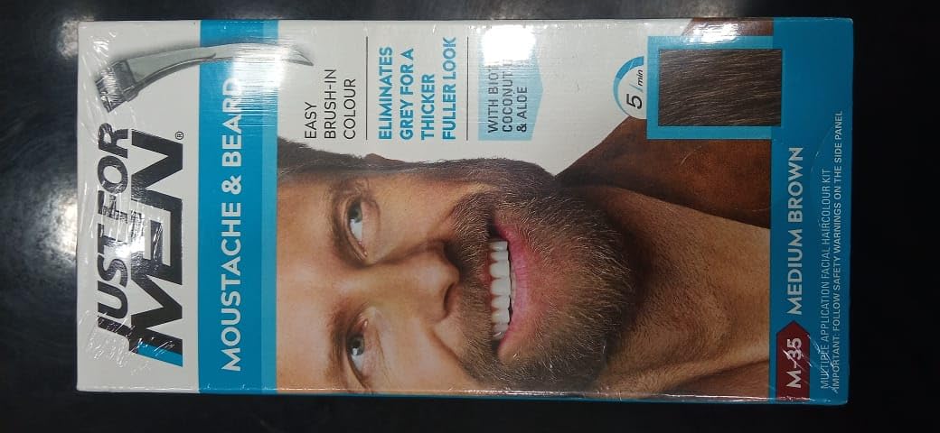 Just For Men Color Gel Mustache & Beard M-35 Medium Brown 1 Ea (Pack Of 2)