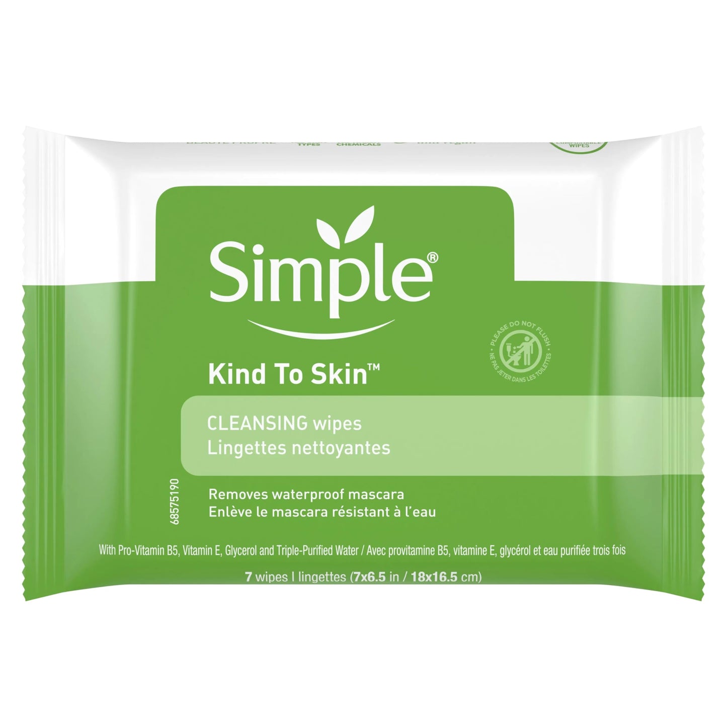 Simple Cleansing Facial Wipes 7 Count (2 Pack)