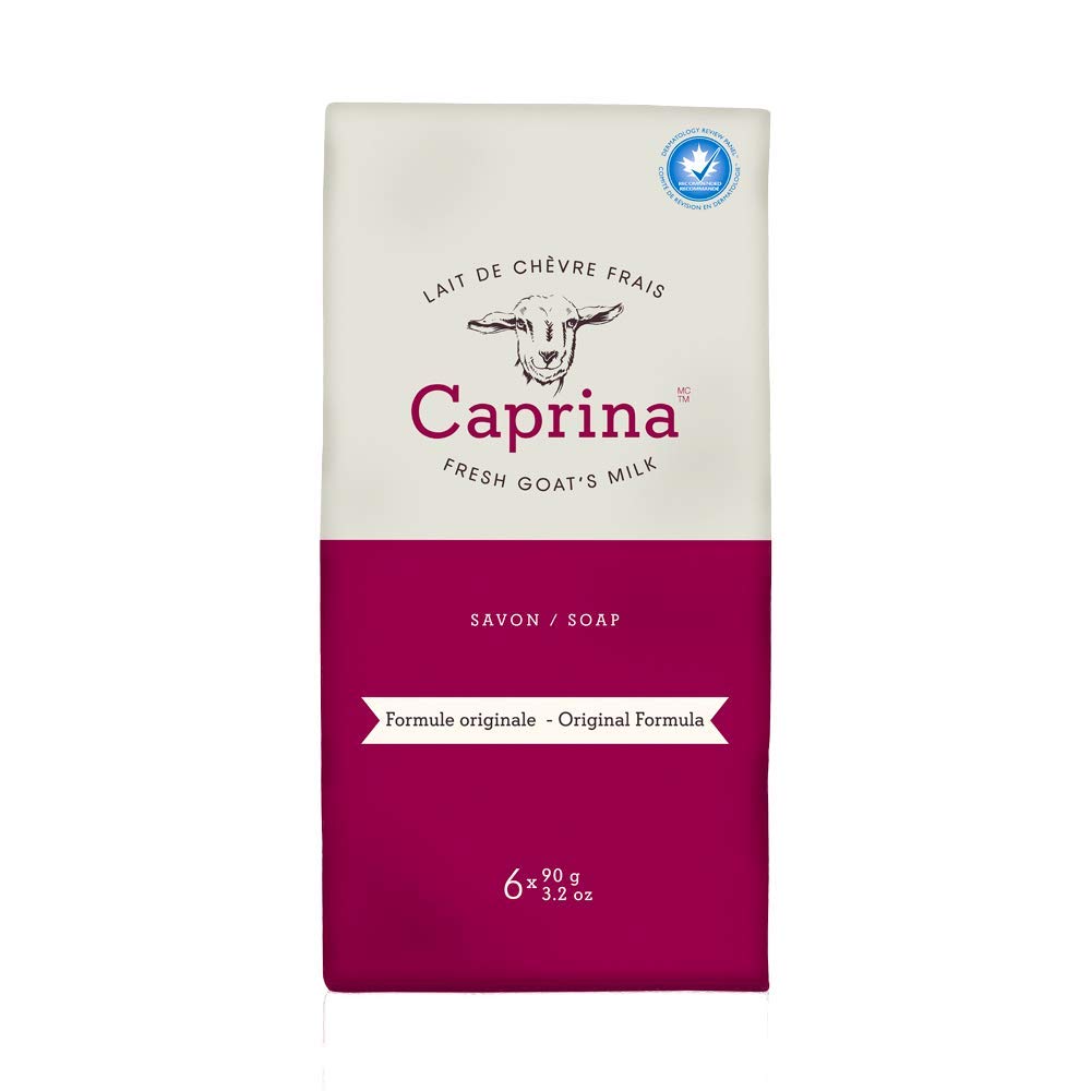 Caprina Canus Fresh Goat'S Milk Soap Original Formula, 3.2 Ounce Each, Pack Of 6