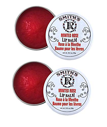 Rosebud Perfume Co. Minted Rose Lip Balm Two Pack: 2 X 0.8 Tins