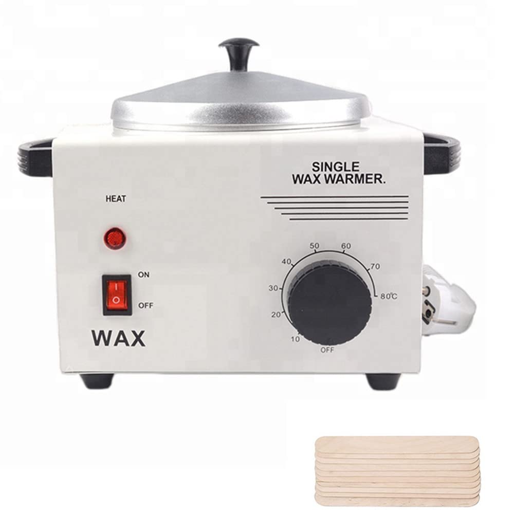 Single Pot Wax Warmer Professional Electric Wax Heater Machine Facial Skin Spa Equipment With Adjustable Temperature Set With Wo