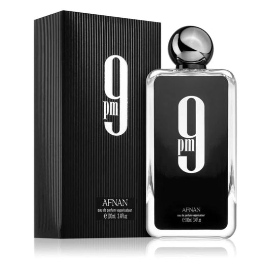 Afnan 9 Pm Pour Homme Eau De Parfum Spray For Men, 3.4 Ounce