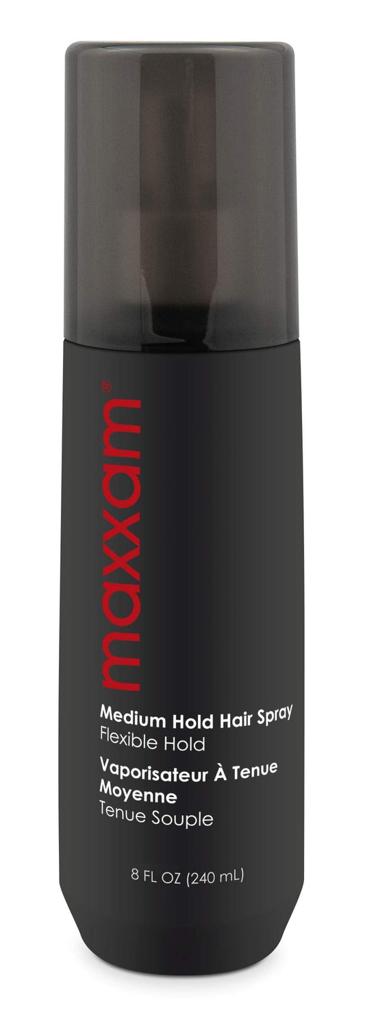 Maxxam Medium Hold Hair Spray | Flexible, Touchable Hold For All Hair Types | Fast Drying And Lightweight Formula | 8 Fl Oz