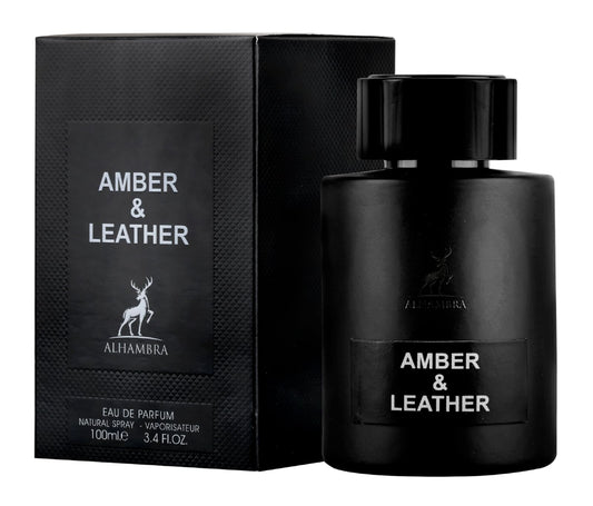 ALHAMBRA AMBER & LEATHER 3.4 EAU DE PARFUM SPRAY FOR MEN