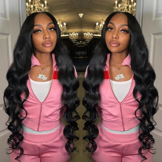 Aopusi Hair Bundles Body Wave 100% Brazilian Remy Human Hair 3 Bundles 10A Grade Virgin Hair Extensions Natural Color(24 26 28 I