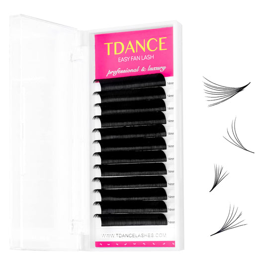 Tdance Eyelash Extension Supplies Rapid Blooming Volume Eyelash Extensions Thickness 0.05 D Curl 13Mm Easy Fan Volume Lashes Sel
