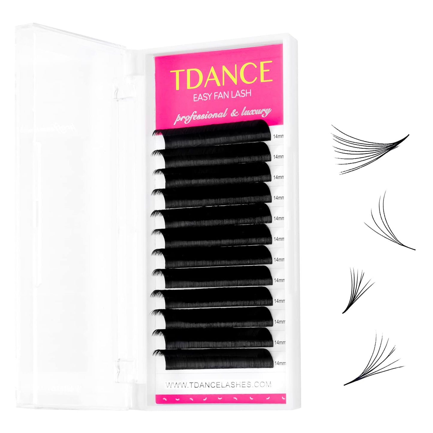 Tdance Eyelash Extension Supplies Rapid Blooming Volume Eyelash Extensions Thickness 0.07 D Curl 13Mm Easy Fan Volume Lashes Sel