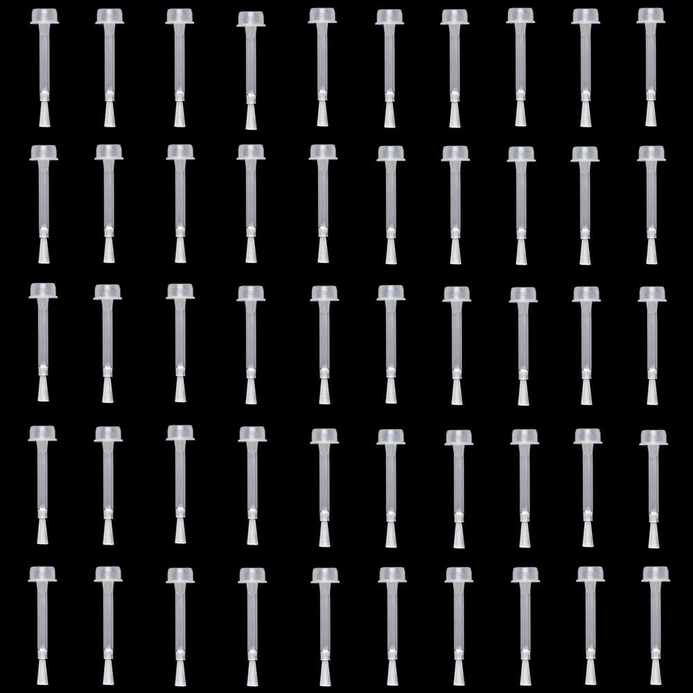 Minelife 50 Pieces Dip Replacement Brush, Nail Polish Replacement Brush Dipping Powder Liquid Replacement Brush For Dipping Powd