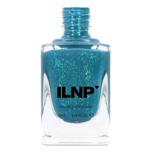 Ilnp The Message - Celadon Blue Jelly Shimmer Nail Polish
