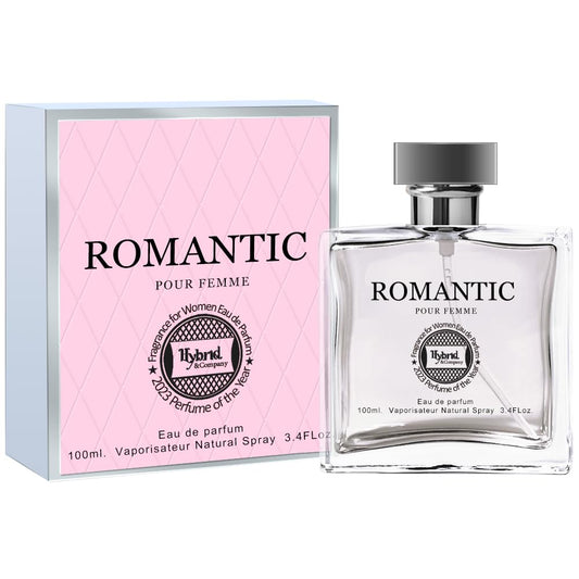Hybrid & Company Romantic Perfume For Women Rich And Rejuvenating Effortless Grace Eau De Parfum Scent, 3.4 Fl Oz