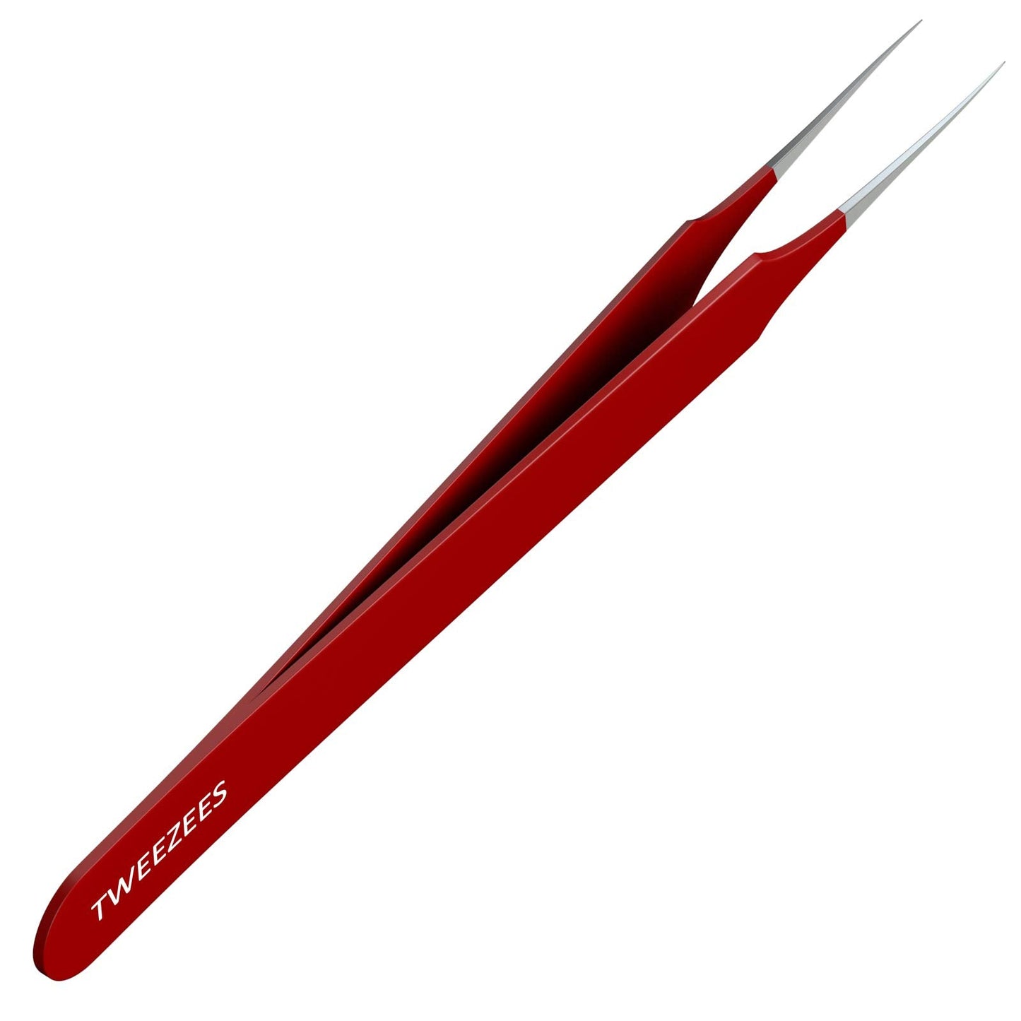 Ingrown Hair Tweezers | Pointed Tip | Red | Precision Stainless Steel | Extra Sharp And Perfectly Aligned For Ingrown Hair Treat