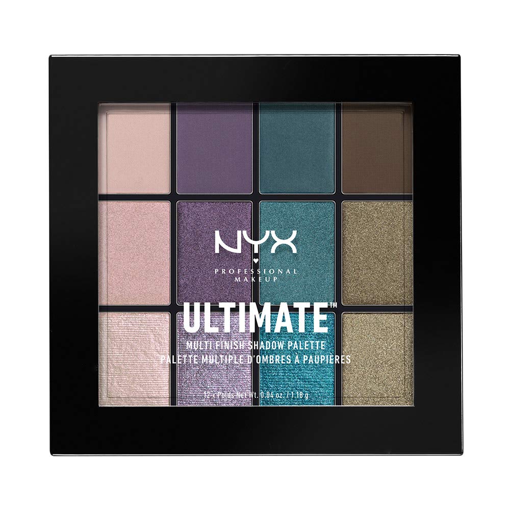 Nyx Professional Makeup Ultimate Multi-Finish Shadow Palette, Eyeshadow Palette - Smoke Screen