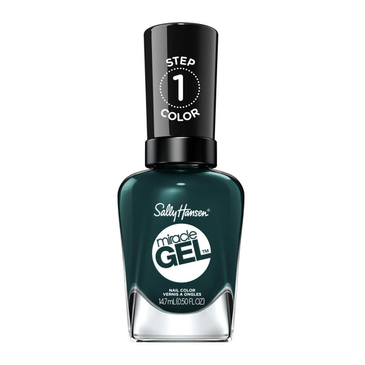 Sally Hansen Miracle Gel, Jealous Boyfriend, Long Lasting, Gel-Like Formula, No Uv Lamp Needed, Green Nail Polish