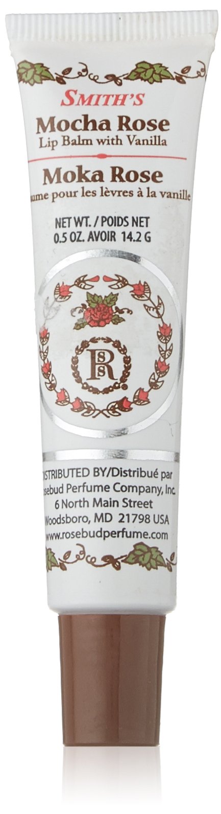 Rosebud Lip Balm Tube, Mocha Rose, 5 Ounce