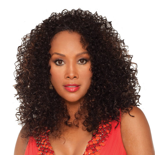 Vivica A. Fox Hw-Kara-V Synthetic Fiber, 3/4 Half Wig In Color 1B