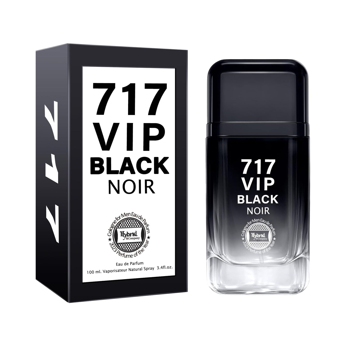 Hybrid & Company 717 Vip Black Noir Modern Spicy Scent Men'S Perfume,3.4 Fl Oz