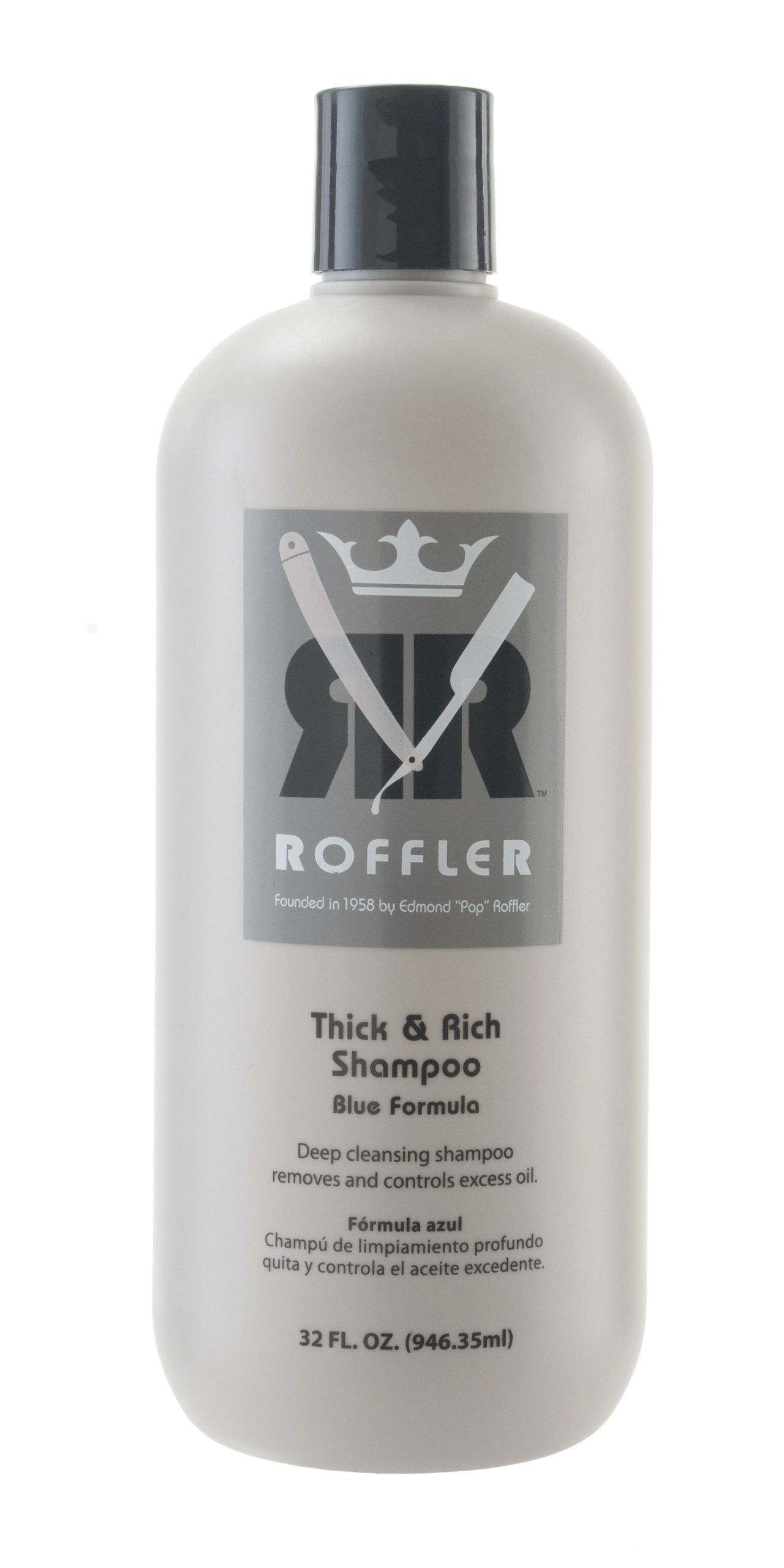 Roffler Thick And Rich Shampoo Blue Formula, 32 Fluid Ounce