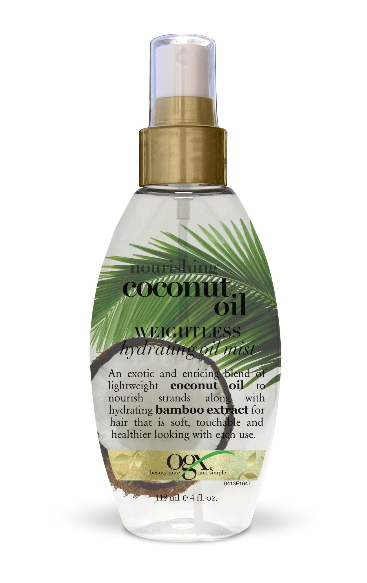 Ogx Nourishing Coconut Oil Weightless Hydrating Oil Mist, 4 Ounce