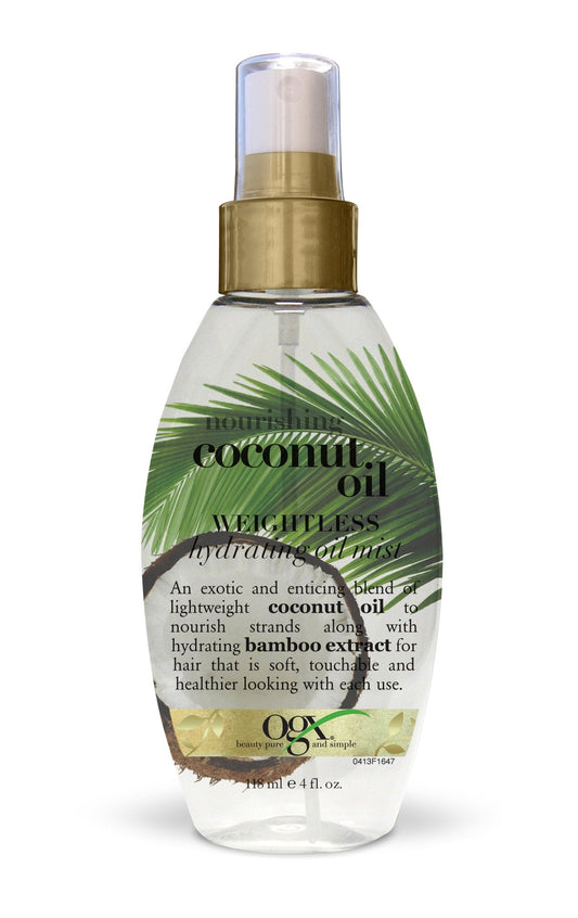 Ogx Nourishing Coconut Oil Weightless Hydrating Oil Mist, 4 Ounce