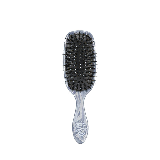 Wet Brush Shine Enhancer Paddle Brush, Marble Silver - Hair Detangler Brush With Ultra Soft Bristles, Infused With Natural Argan