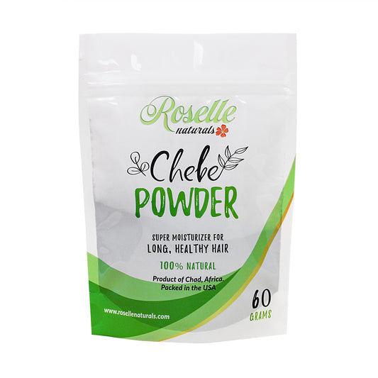 Roselle Naturals Chebe Powder For Hair Growth Imported From Chad, Africa 60G - African Chebe Hair Powder Organic, Hair Treatment