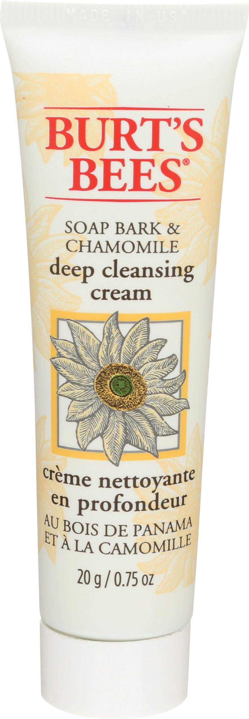 Burt'S Bees Soap Bark & Chamomile Deep Cleansing Cream For Unisex, 0.75 Ounce