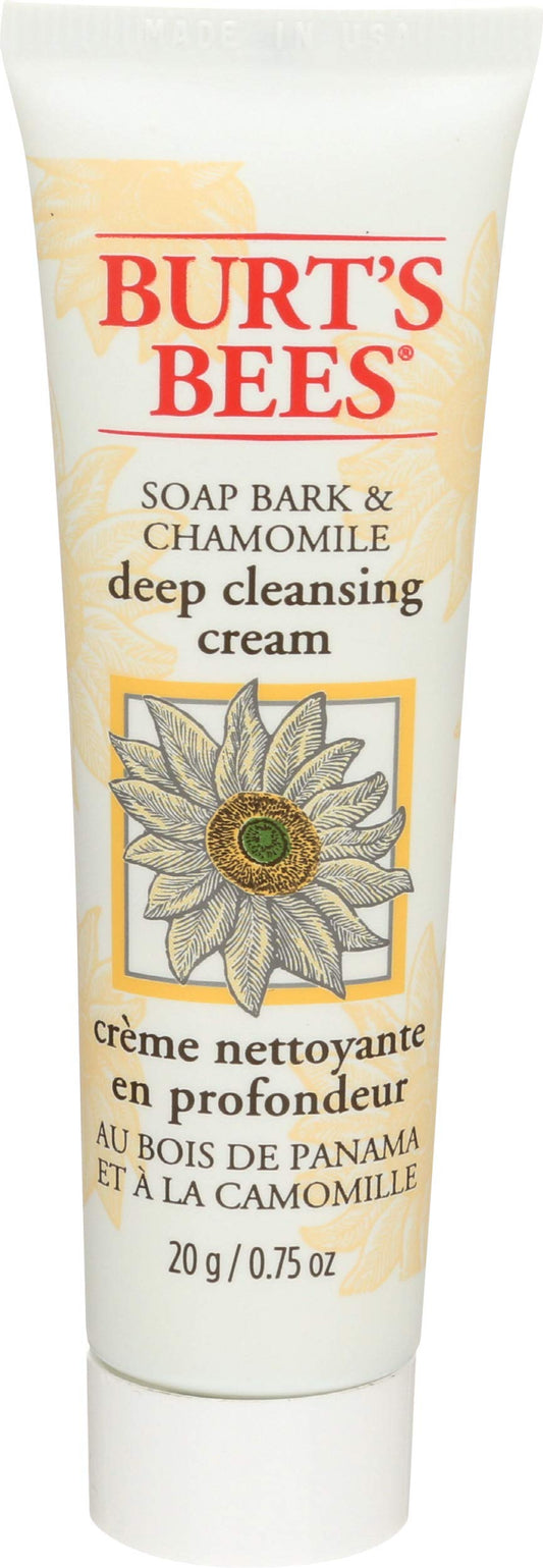 Burt'S Bees Soap Bark & Chamomile Deep Cleansing Cream For Unisex, 0.75 Ounce
