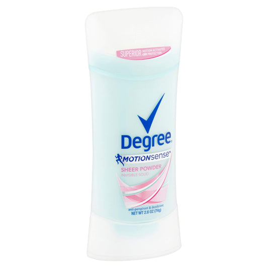 Degree Deodorant 2.6 Ounce Womens Motion Sense Sheer Powder (76Ml) (6 Pack)