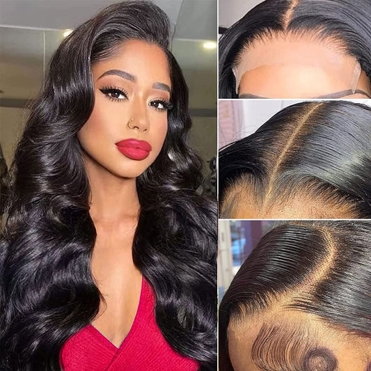 Aaliweya Lace Closure Wigs Body Wave 5X5 Hd Lace Closure Wigs Human Hair For Women 150% Density 5X5 Transparent Lace Front Wig P